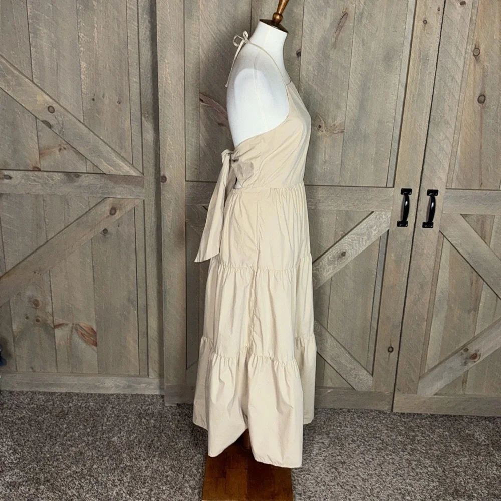 GAP Tie back halter maxi dress Size 10 New with tag Sand beige color